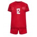 Danmark Kasper Dolberg #12 kläder Barn VM 2022 Hemmatröja Kortärmad (+ korta byxor)
